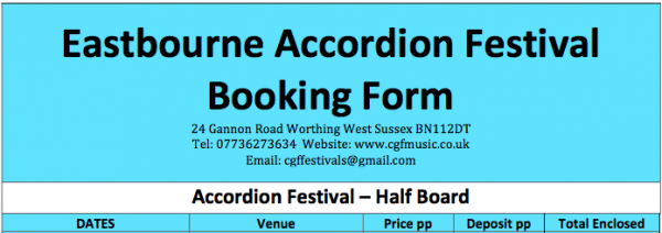Eastbourne Accordion Festival February 2025